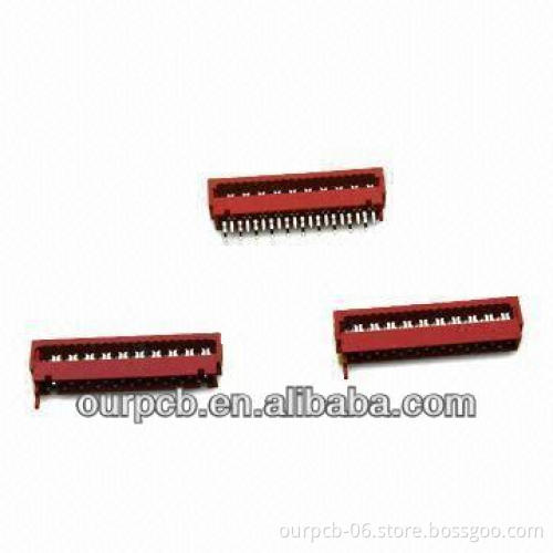 Red IDC Connectors from AMP/TYCO, with 500V AC/DC Voltage and 1A Current